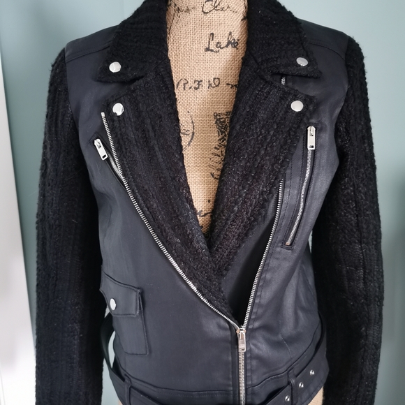 7 for All Mankind Mahalia Kent Moto Style Jacket - Picture 1 of 4